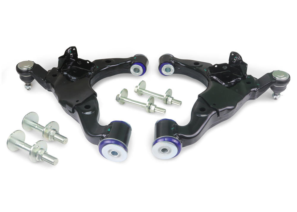Front Lower Offset Control Arm Kit including Ball Joints to suit Toyota Prado 150 Series 2010-on (KDSS vehicles)