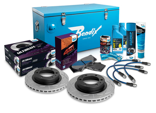 Front 4" Brake Upgrade Kit to suit Toyota Hilux KUN26 2006-2011 with 319mm Rotor & VSC