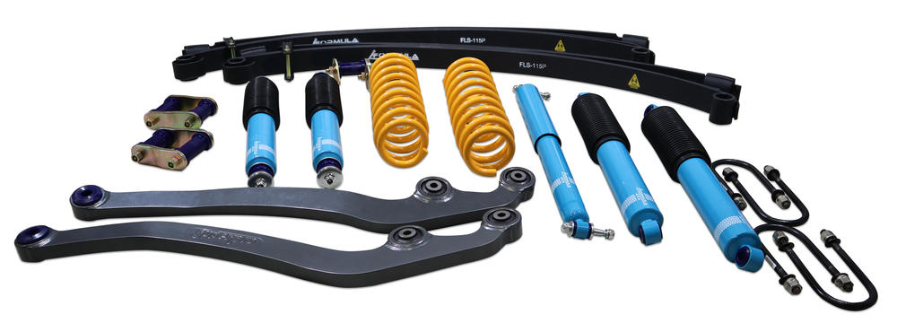 2 Inch 50mm Formula 4x4 Premium Big Bore Lift Kit to suit Toyota Landcruiser 78, 79 Series 2007-07/2016