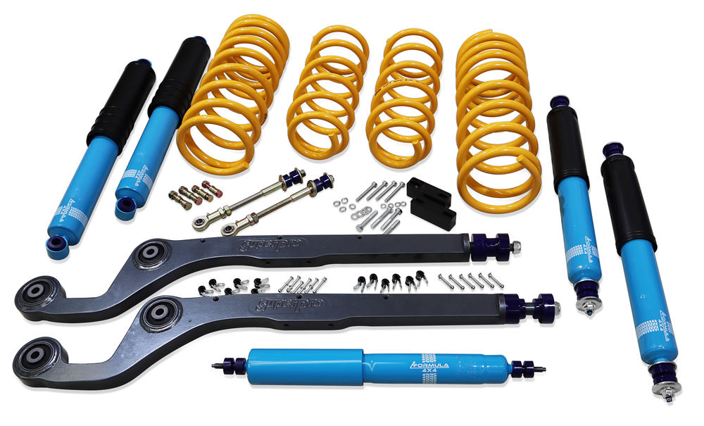2 Inch 50mm Formula 4x4 Premium Big Bore Lift Kit to suit Nissan Patrol GQ/Y60 Wagon LWB 1988-1997