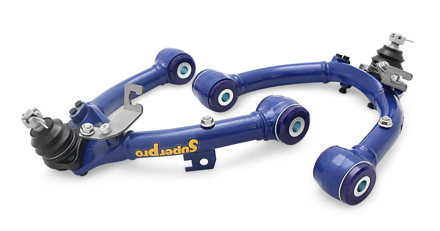 Front Fixed Offset Upper Control Arm Kit including Ball Joints to suit Mitsubishi Pajero 2000-2022 - NM, NP, NS, NT, NW, NX