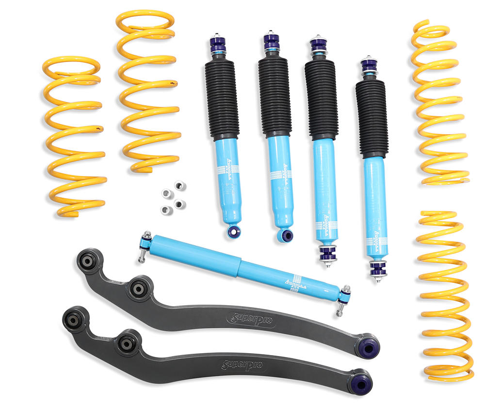 2 Inch 50mm Formula 4x4 Premium Big Bore Lift Kit to suit Land Cruiser 80 Series from 1991-1998 & 105 Series 1998-2007