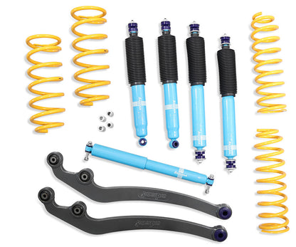 2 Inch 50mm Formula 4x4 Premium Big Bore Lift Kit to suit Land Cruiser 80 Series from 1991-1998 & 105 Series 1998-2007