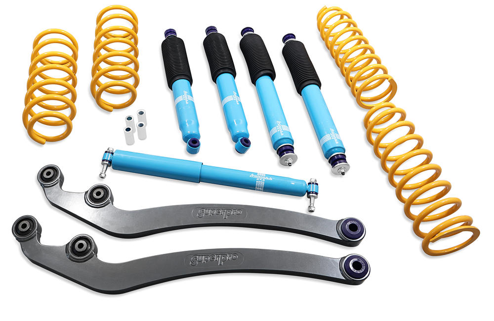 2 Inch 50mm Formula 4x4 Premium Big Bore Lift Kit to suit Land Cruiser 80 Series from 1991-1998 & 105 Series 1998-2007