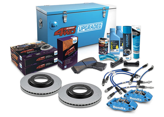 Front 2" Big Brake Upgrade Kit to suit Toyota Land Cruiser 76, 78, 79 Series 2016-on with 17" Wheels or larger, with Dual Channel ABS & VSC