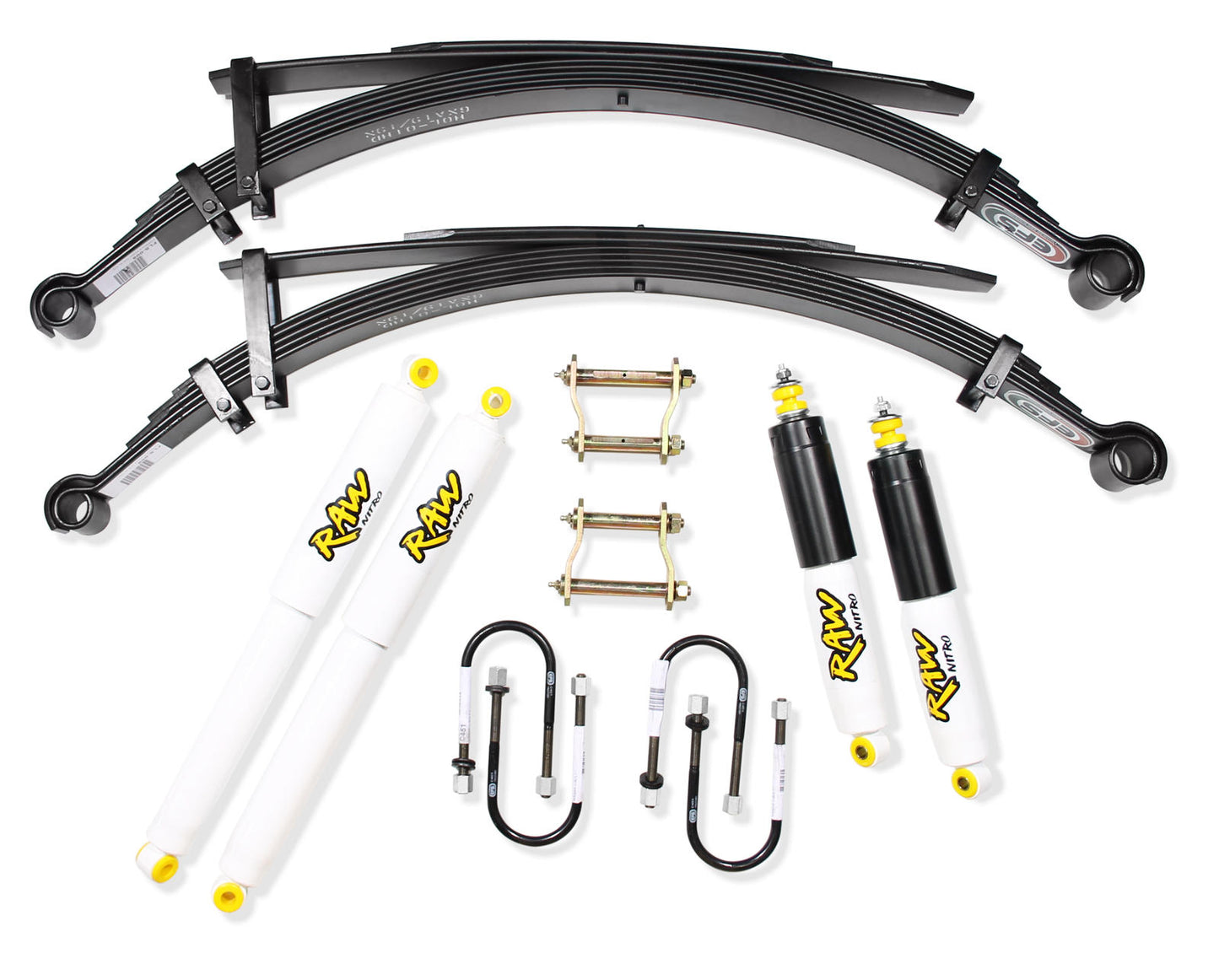 2 Inch 50mm RAW 4x4 Lift Kit to suit Mitsubishi Challenger PA I 1997-2000 (Leaf Spring Rear)
