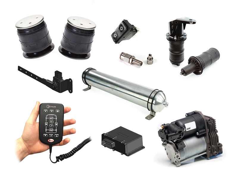 Full Air Suspension Kit Metric Tubing to suit Land Rover Defender 110 & 130 90-16 - standard height