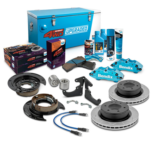Rear 0" Big Brake Upgrade Kit to suit Ford Ranger PX I, PX II & PX III with 4-Pot Caliper & 18" or larger wheels