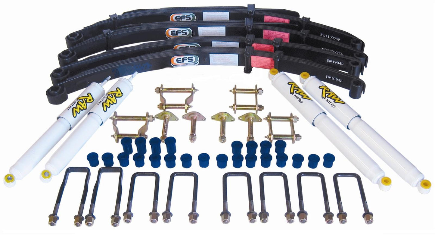 2 Inch 50mm RAW 4x4 Lift Kit to suit Toyota Landcruiser 45 Series 1969-1980 (small spring eye)