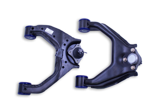 Front Upper Lift Correction Control Arm Kit including Ball Joints to suit Mitsubishi Triton ML, MN, MQ, Pajero Sport QE & Challenger PB for vehicles without headlight sensor
