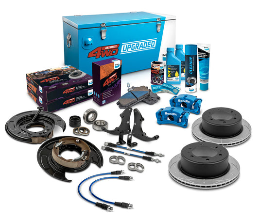 Rear 2" 4WD Drum Upgrade Kit to suit Toyota Hilux KUN26 & GGN25 up to 07/2008 requires 15" wheels or larger, with VSC