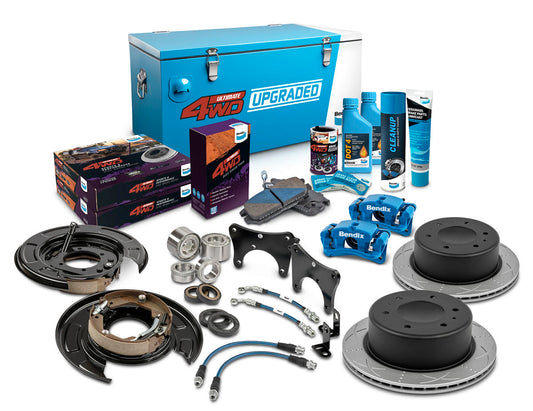 Rear 0" 4WD Drum Upgrade Kit to suit Mitsubishi Triton MQ, MR 2015-on requires 15" wheels or larger