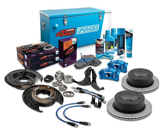 Rear 2" 4WD Drum Upgrade Kit to suit Toyota Hilux KUN26 to 2008 & GGN25 08/2008-2015 requires 15" wheels or larger, with VSC