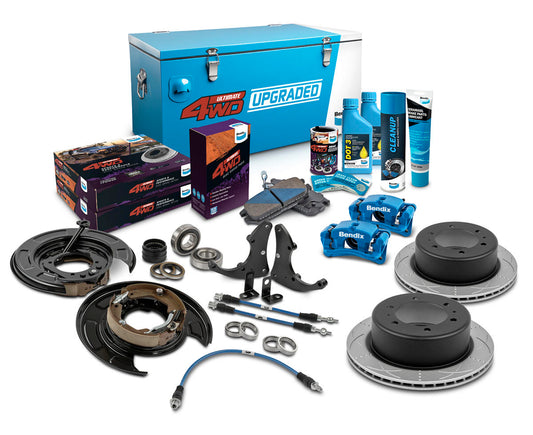 Rear 0-2" 4WD Drum Upgrade Kit to suit Toyota Hilux KUN26 to 07/2008 requires 15" wheels or larger & no VSC