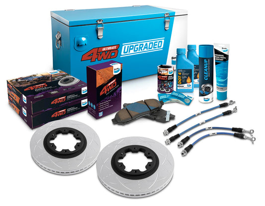 Front 0-2" Brake Upgrade Kit to suit Nissan Pathfinder R51 2005-2013 with 296mm Rotor and 16" wheels
