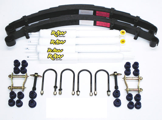 40mm RAW Nitro 4x4 Lift Kit to suit Mazda B2600/Bravo 1985-1996 & Ford Courier 1985-2004