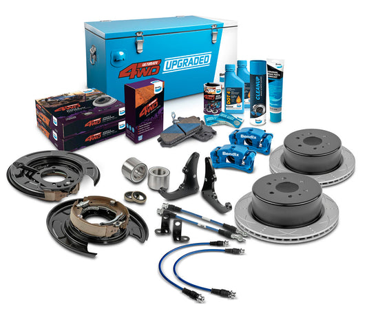 Rear 2" 4WD Drum Upgrade Kit to suit Nissan Navara D23/NP300 2015-on requires 15" wheels or larger