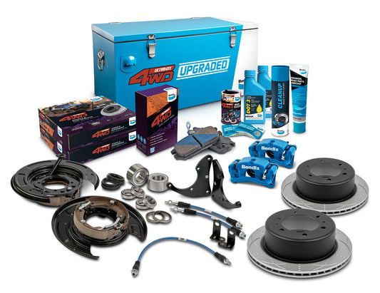 Rear 0-2" 4WD Drum Upgrade Kit to suit Toyota Hilux KUN26 from 08/2008 requires 15" wheels or larger & no VSC