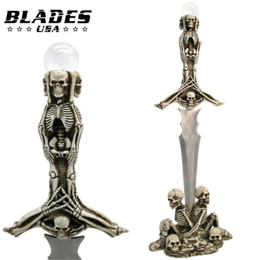 Fantasy Fixed Blade Knife with Display Stand