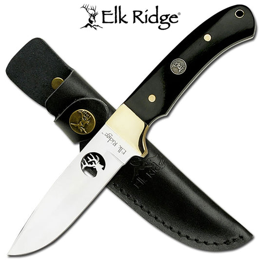Elk Ridge Black Wood Fixed Blade Knife