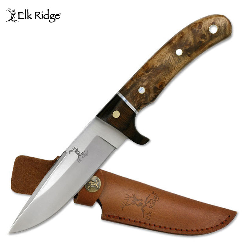 Elk Ridge Burl Wood Knife