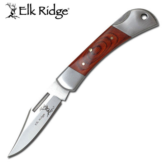 Elk Ridge Gentleman's Knife Wooden Handle 89mm