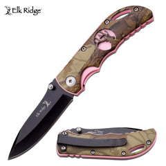 Elk Ridge Pink & Camo Pocket Knife