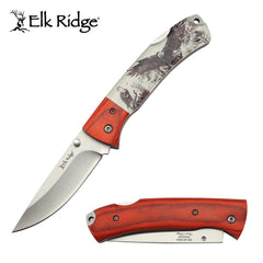Elk Ridge Eagle & Wooden Bolster Pocket Knife
