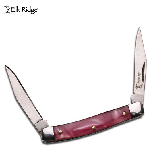 Elk Ridge Pink Dual Folding Knife