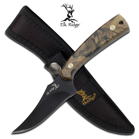 Elk Ridge Camo Handle Hunting Knife