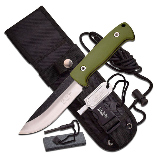 Elk Ridge Green Knife Survival Kit