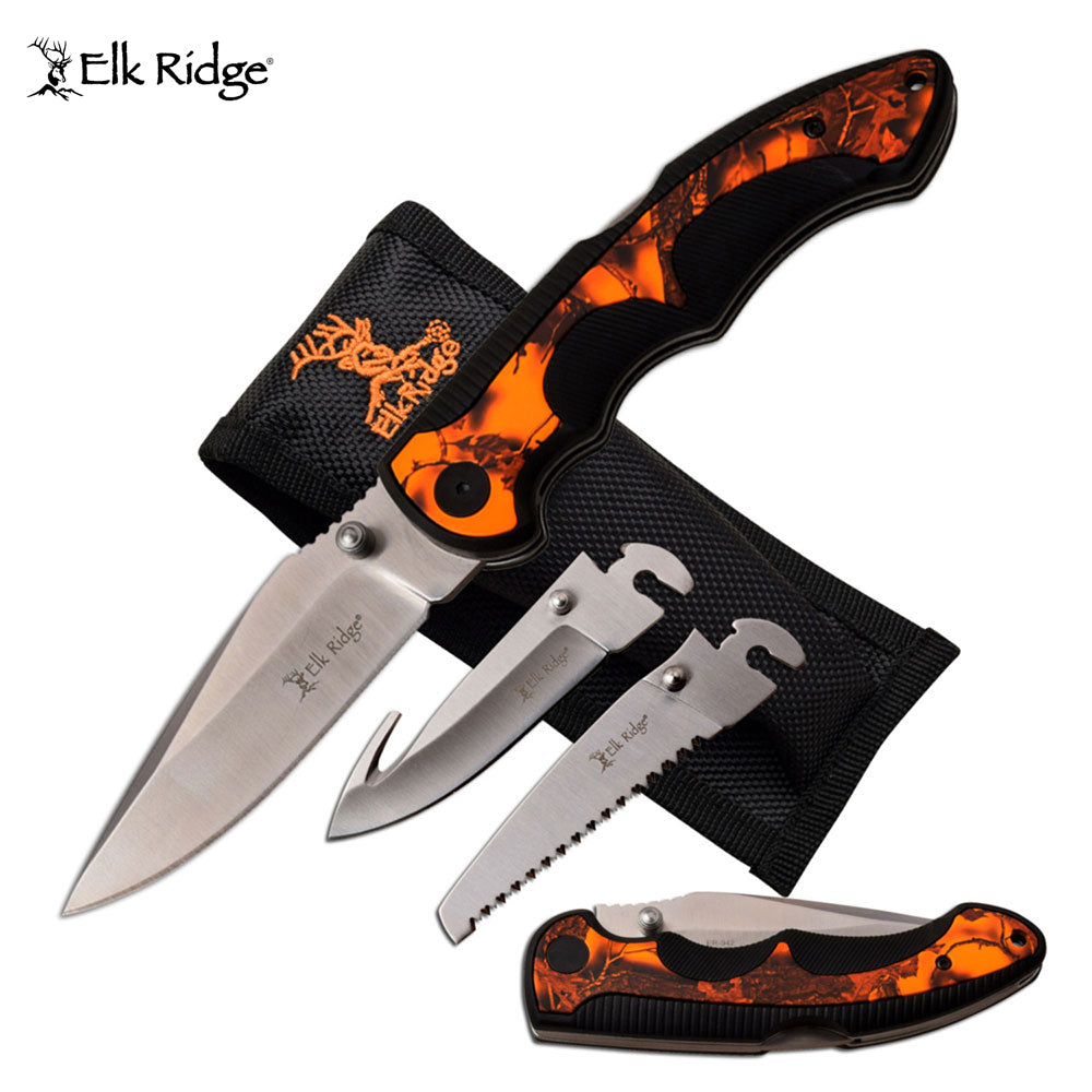Elk Ridge Folding Knife w Interchangeable Blades