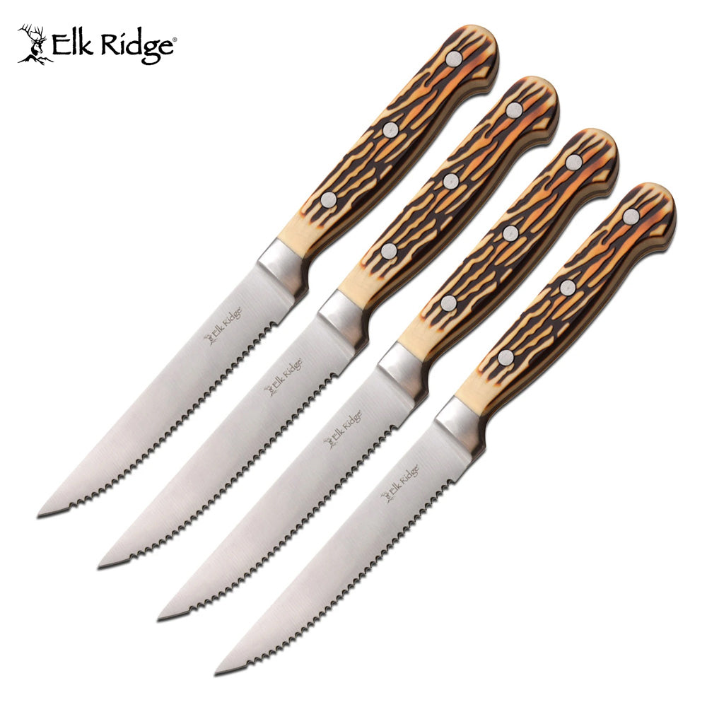 Elk Ridge 4 pc Steak Knife Set