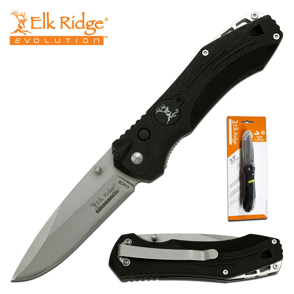 Elk Ridge Evolution Folding Knife with LED Light