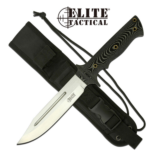 Elite Tactical Micarta Handle Knife