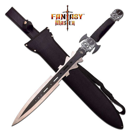 Fantasy Master Skull Short Sword Black