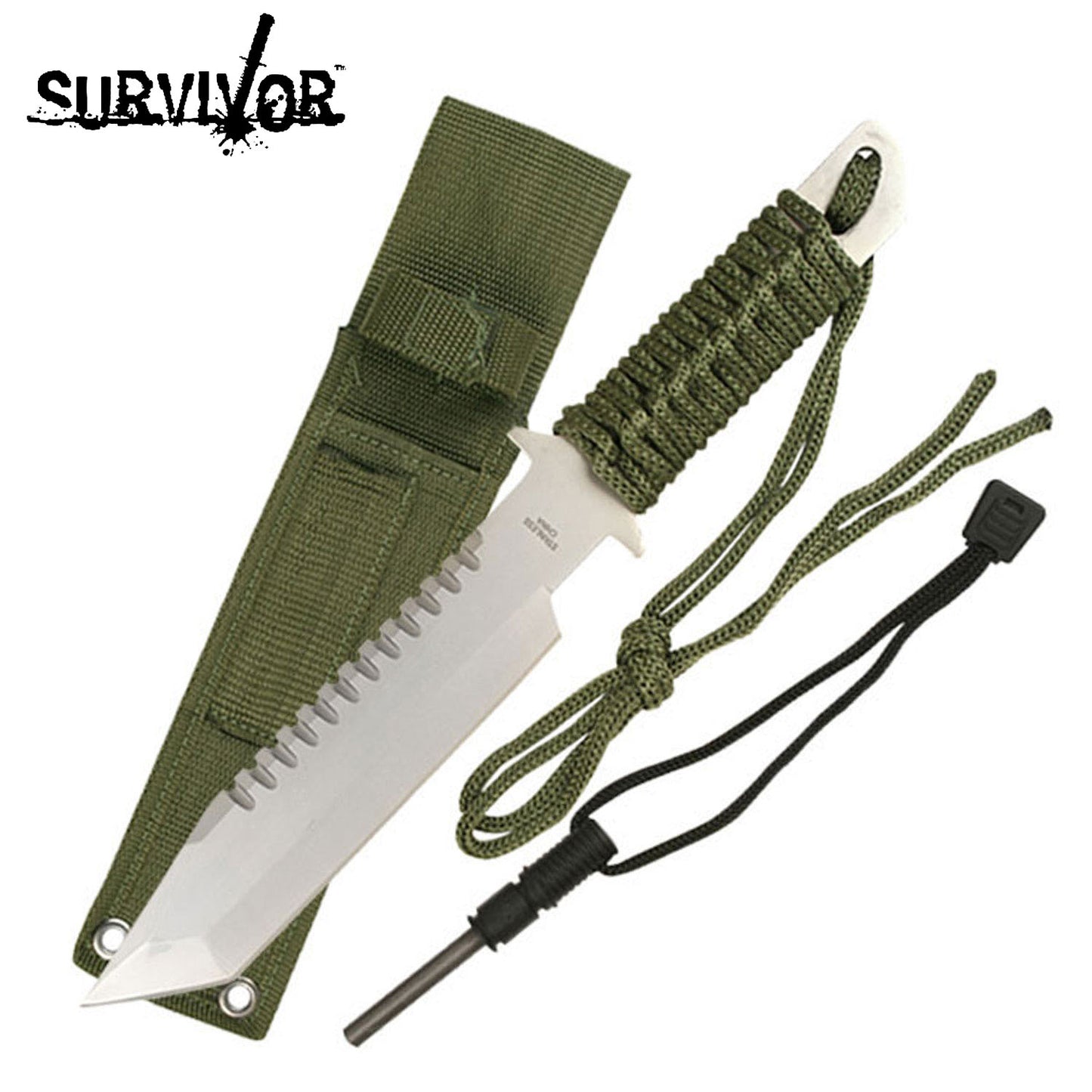 Survivor Tanto Knife w Firestarter