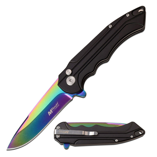 MTech Rainbow Ball Bearing Pivot Pocket Knife
