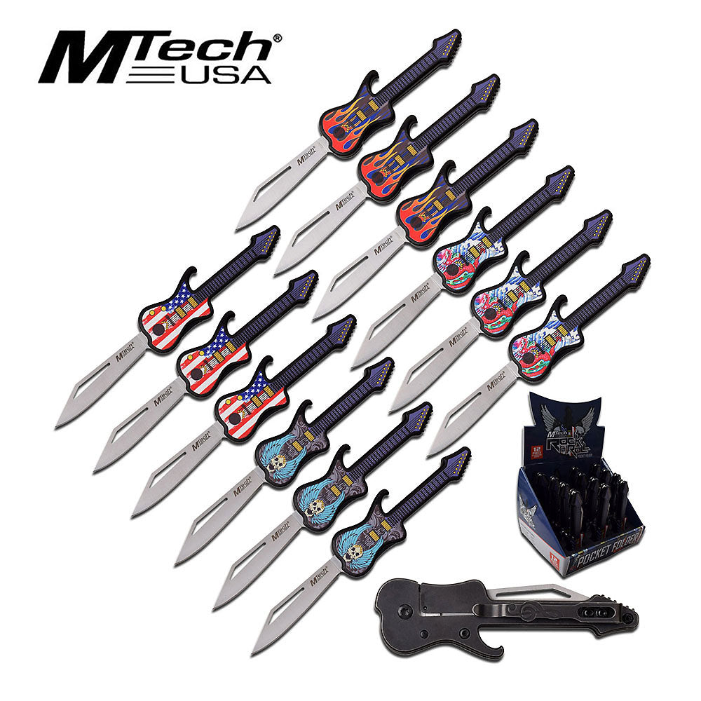 MTech Guitar Pocket Knives 12pc