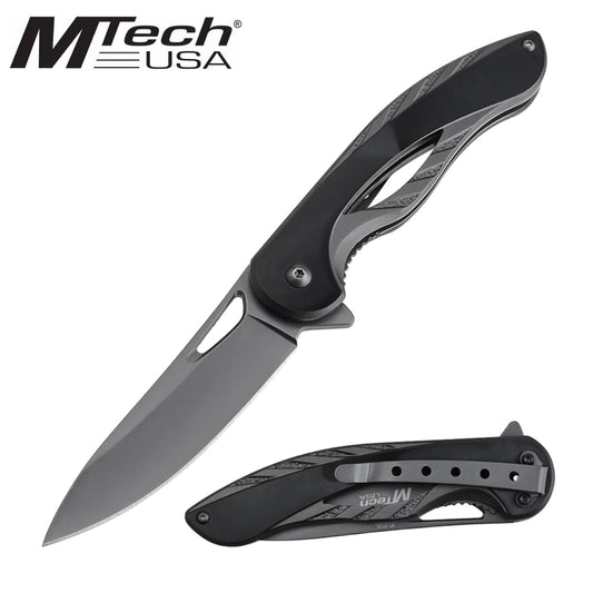 MTech USA Sleak Black Ball Bearing Folding Knife