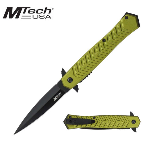 Mtech Dagger Style Pocket Knife - Olive Green
