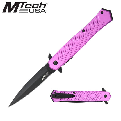 MTech Dagger Style Pocket Knife - Pink