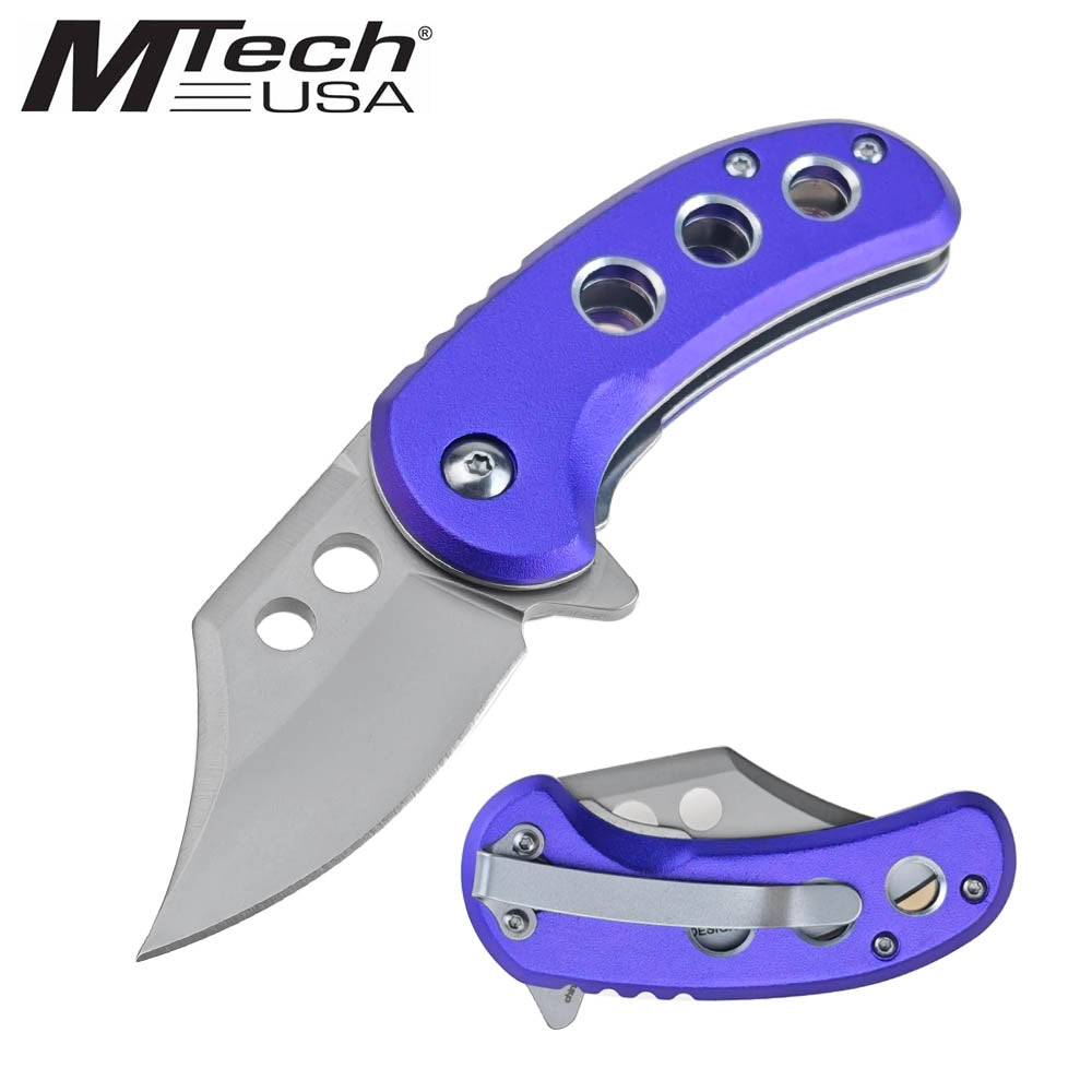 MTech Small Fat Pocket Knife - Purple