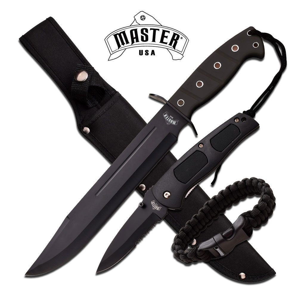 Master USA Black Knife Set