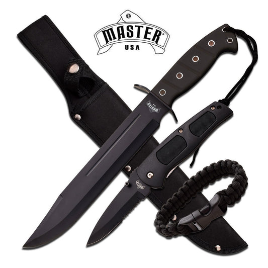 Master USA Black Knife Set