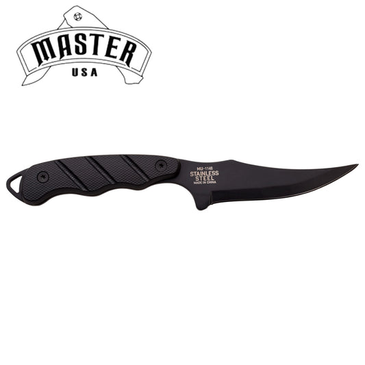 Master USA Black Nylon Fixed Blade Knife