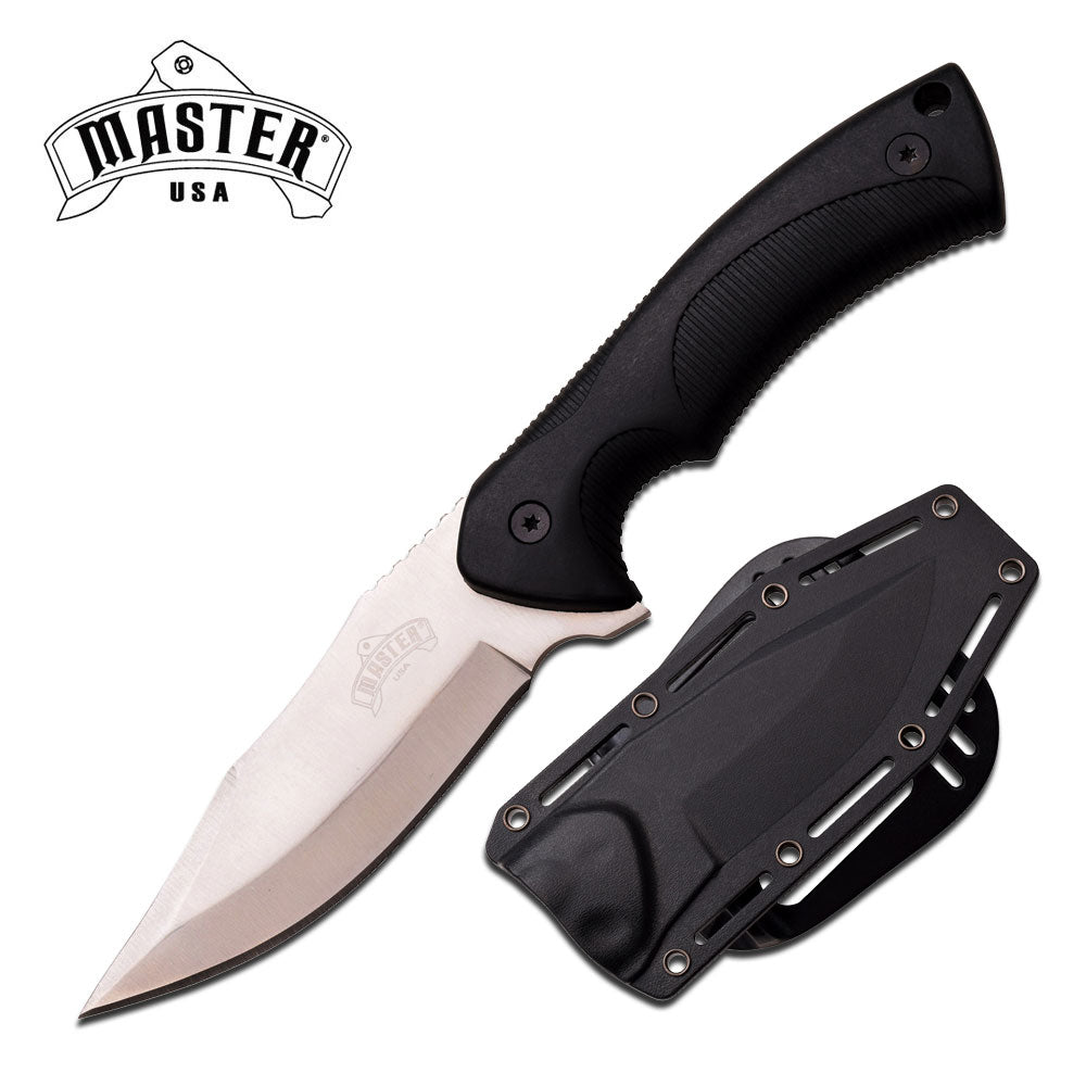 Master USA Black Drop Point Knife