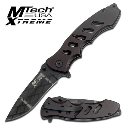 MTech Xtreme Black Net Patterned Pocket KnIfe