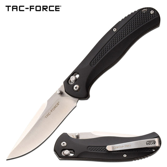 Tac-Force Ball Bearing Black Folding Knife