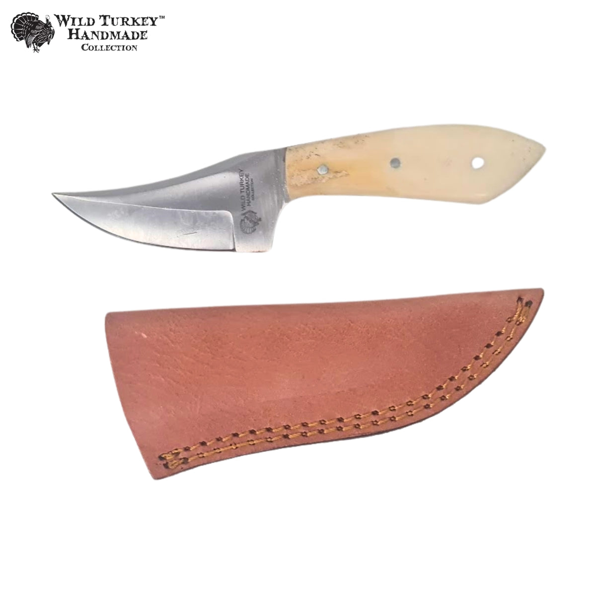 Wild Turkey Bone Handle Hunting Knife